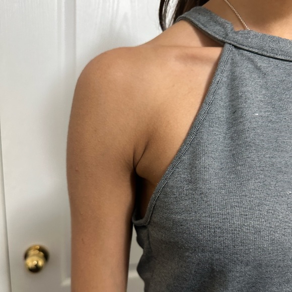 Zara Trafaluc Crop Halter Neck Top - Grey (s) - Picture 5 of 5